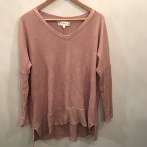 🛍️3 for $50 Pink Rose LightV-neck Sweater